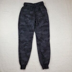 Lululemon Jogger Womens 4 Black Heritage Camo High Rise Full Length Pants W5DCTS